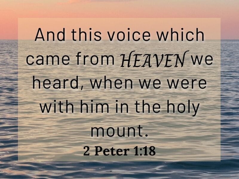 2 Peter 1:18