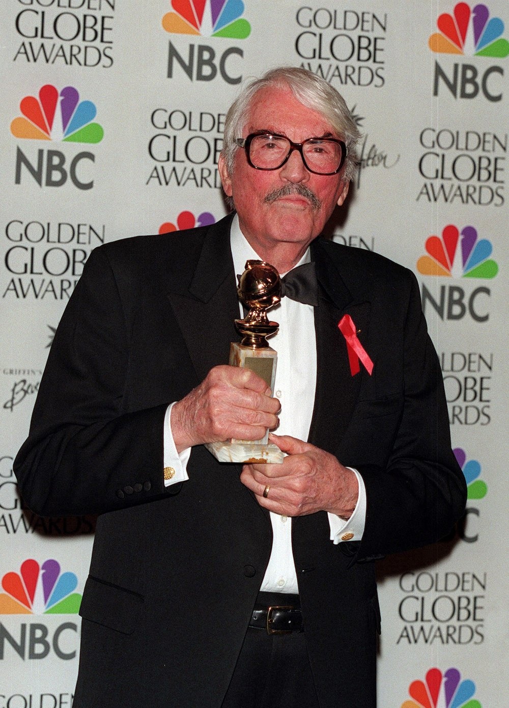 Gregory Peck received the award for best supporting actor in the television movie of Moby Dick, where he played the minister. (Photo by Frank Trapper/Corbis via Getty Images)