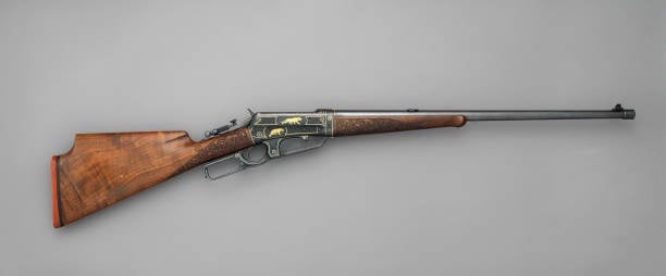 Winchester Model 1895 Takedown Rifle (serial no. 81851), American, New Haven, Connecticut, 1913. Artist Winchester Repeating Arms Company. (Photo by Heritage Art/Heritage Images via Getty Images)