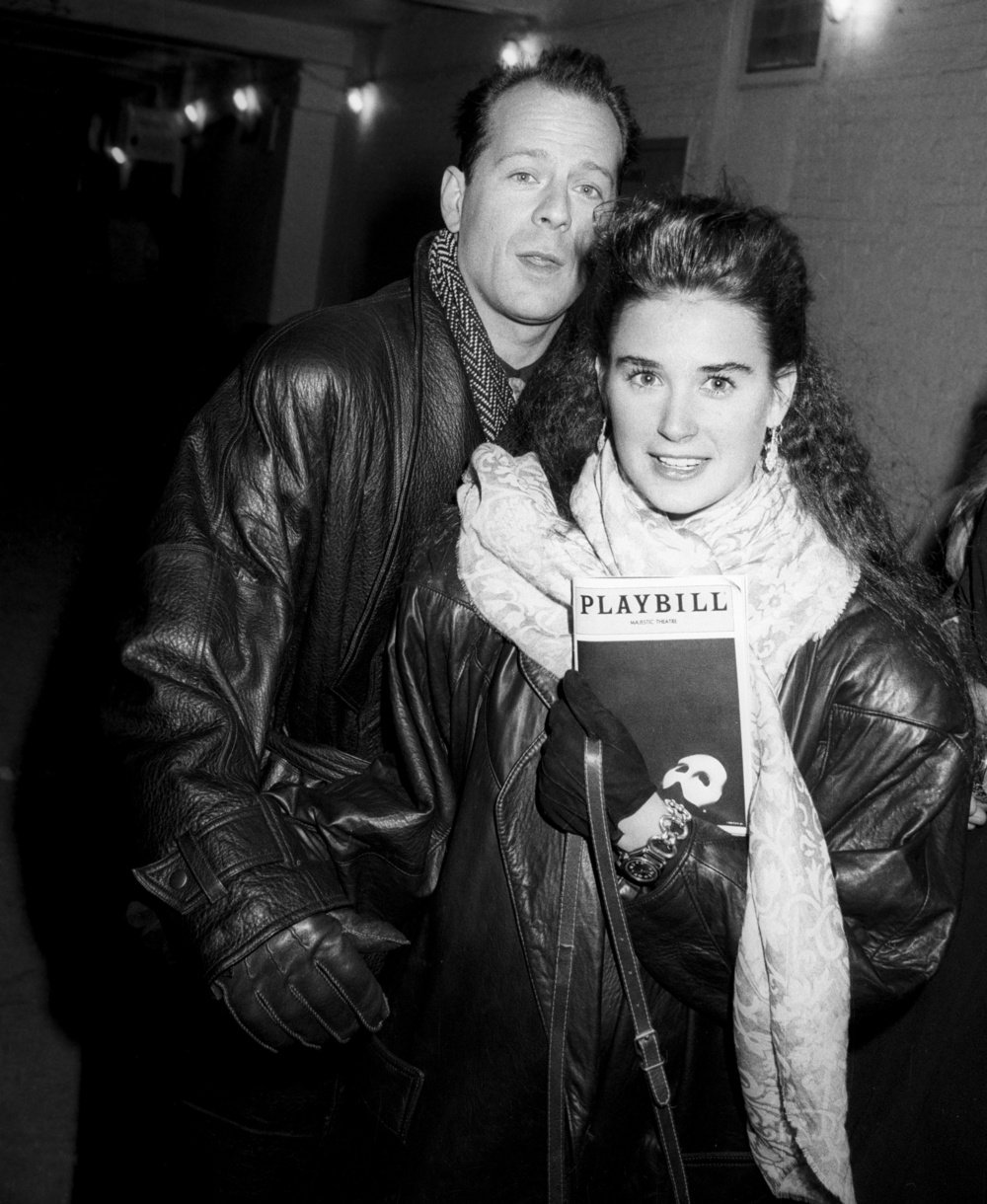 NEW YORK, UNITED STATES - FEBRUARY 13: Bruce Willis and Demi Moore at 