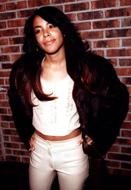 Aaliyah during Joe Album Release Party at Club Exit, New York City in New York, NY, United States. (Photo by James Devaney/WireImage)