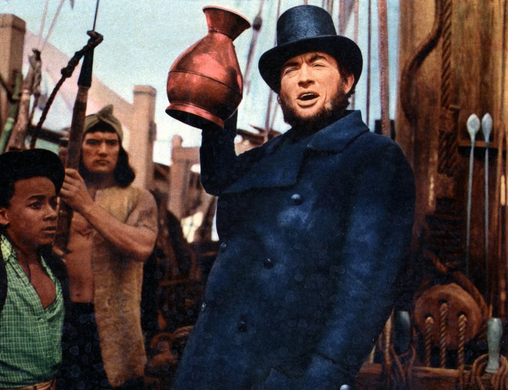 Kino. Moby Dick, (MOBY DICK) USA, 1956, Regie: John Huston, GREGORY PECK. (Photo by FilmPublicityArchive/United Archives via Getty Images)