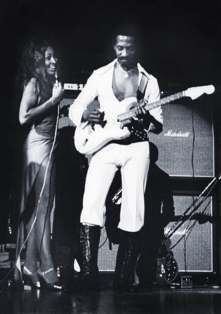 Ike and Tina Turner Revue, Tina Turner, Ike Turner, De Doelen, Rotterdam, Pays-Bas, 12 novembre 1972. (Photo de Gie Knaeps/Getty Images)