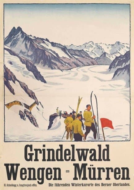Grindelwald - Wengen - Mürren. Collection privée. (Photo par Fine Art Images/Heritage Images/Getty Images)